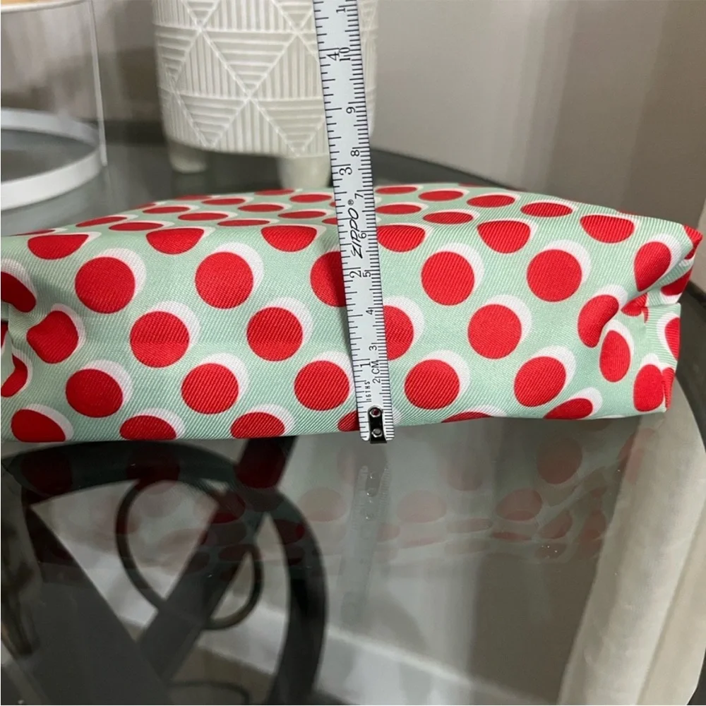 Clinique Eyeshadow Duo 4X Bone/Grey Matters plus Red Polka Dot Bag ~NEW~